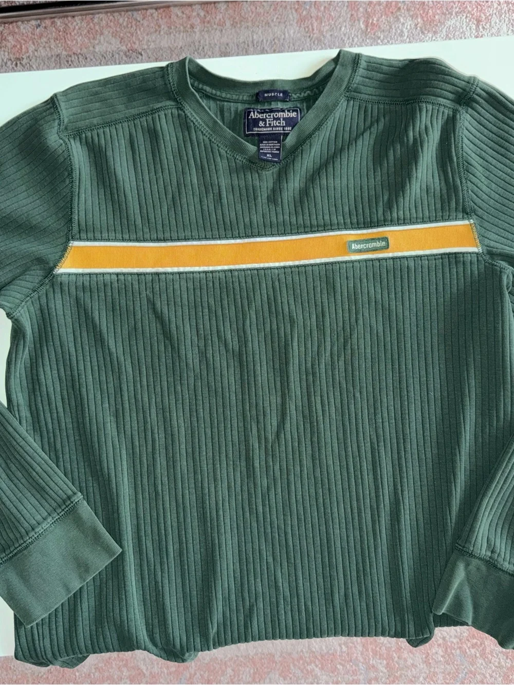 Vintage Abercrombie & Fitch Ribbed Knit Long Sleeve